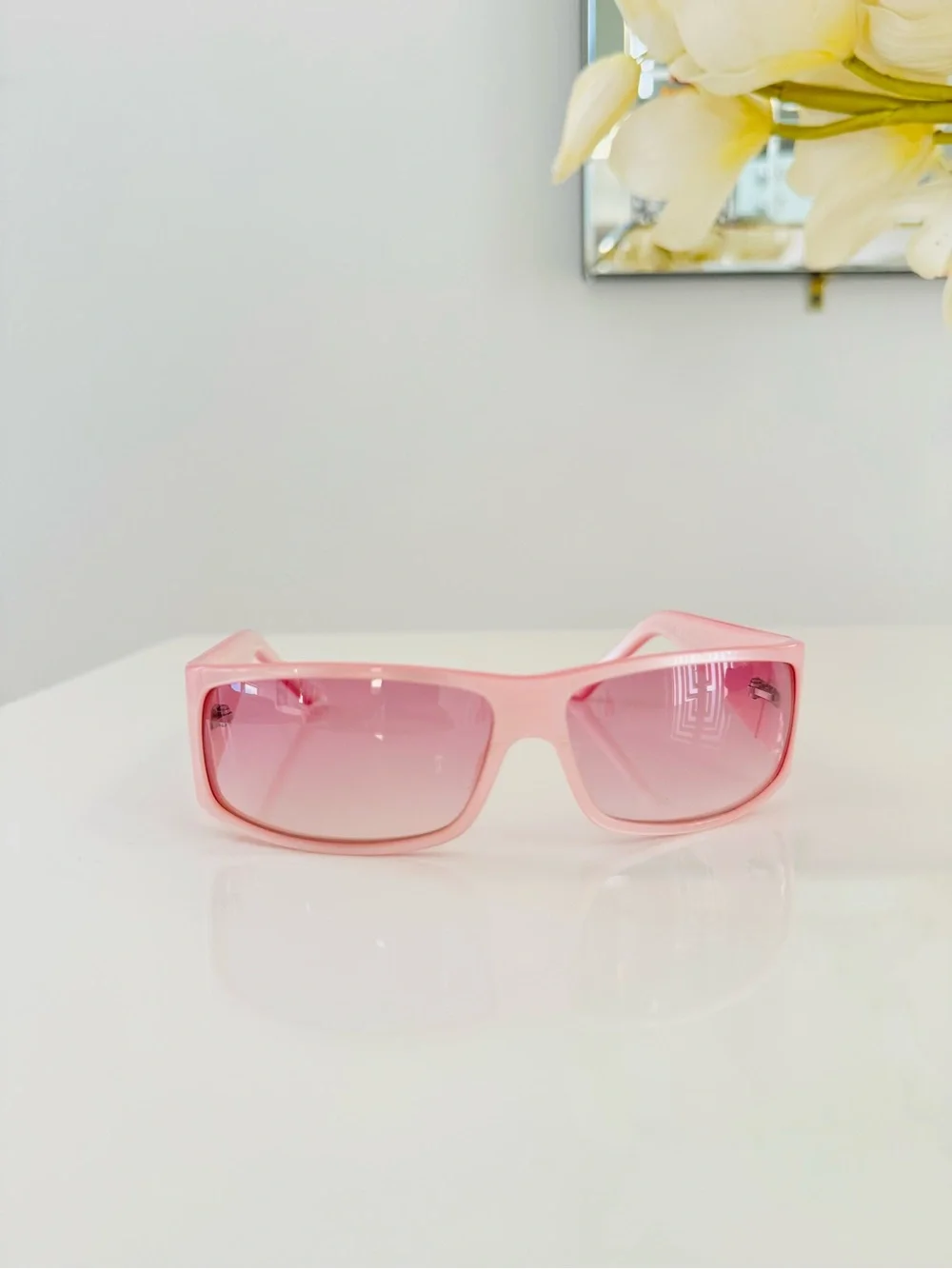 RARE🍒Christian DIOR Your Dior pink logo Y2K sunglasses John Galliano Era.